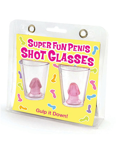 Super Fun Penis Shot Glasses Set of 2 Default Title Party Supplies
