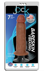 Jock 7 Inch Bareskin Vibrating Dong No Balls Latte Color > Vibrators > Realistic Vibrators