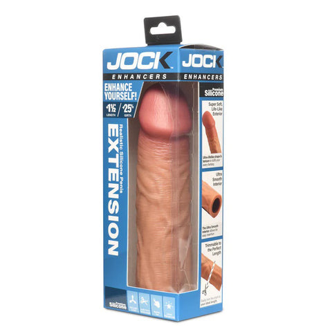 Jock Enhancers 1.5 Inch Silicone Penis Extension Sleeve Medium SLEEVES