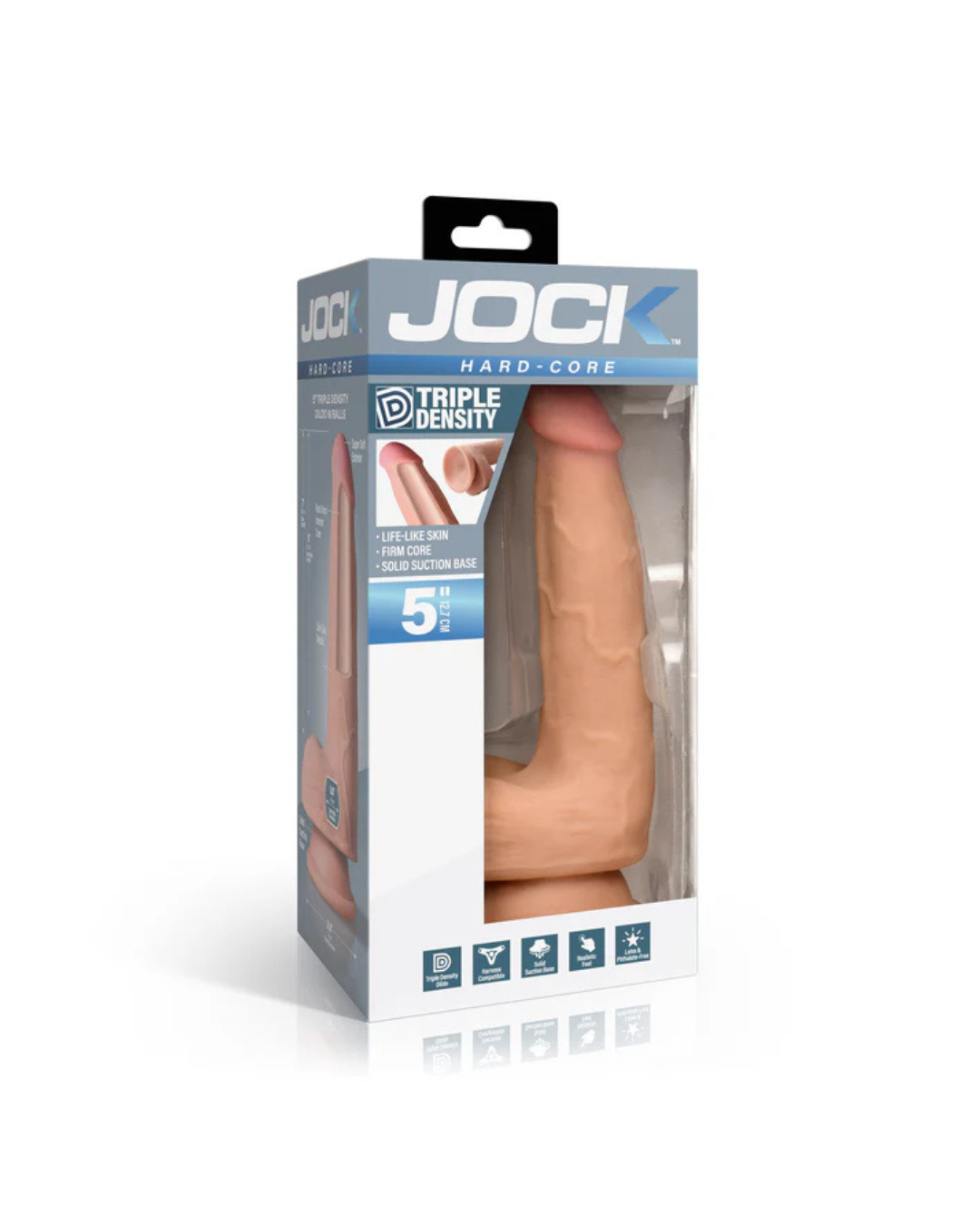 Jock Hard-Core 5 Inch Triple Density Dildo with Balls > Dildos > Slim Dildos Main image