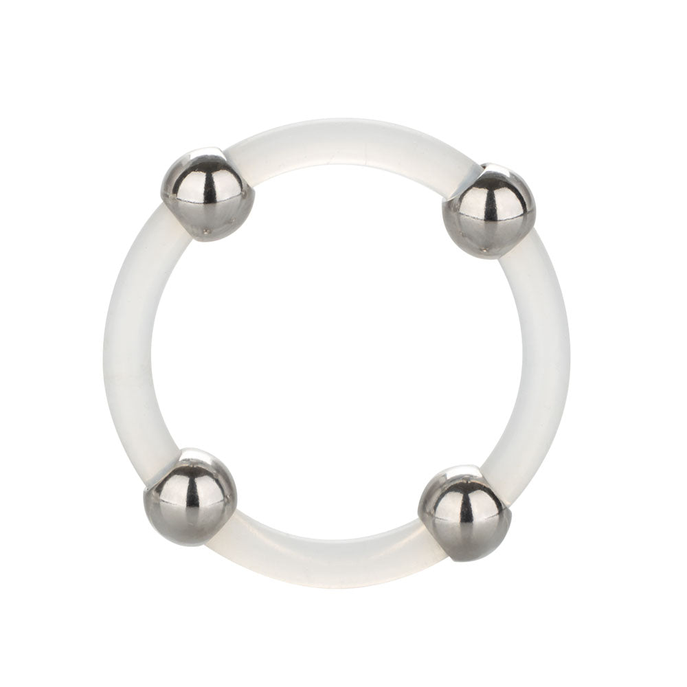 Steel Beaded Silicone Ring Large (1.5 Inch Diameter) – Stretch Fit Silicone Ring > Cock Ring > Single Main image