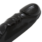 Jr Veined Double Header (Black) – 12 Inch Flexible Dong > Dildos > Double Dildos