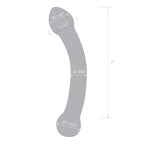 Electric Eel Glas 7 Inch Curved Glass G Spot Stimulator > Glass > Dildos