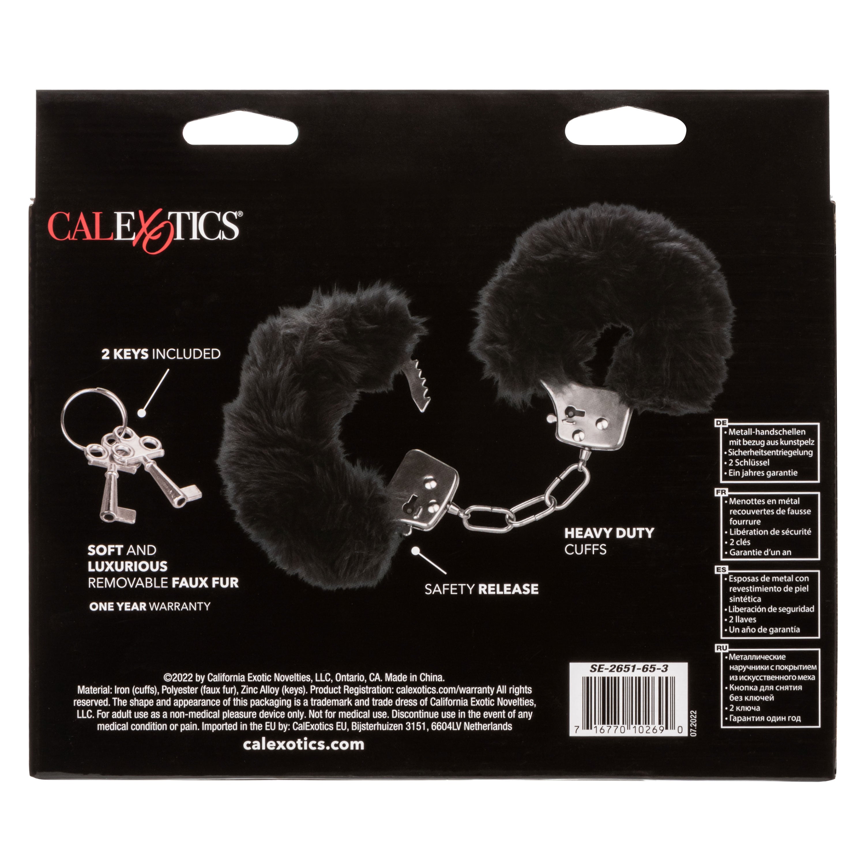 Ultra Fluffy Black Furry Bondage Cuffs For Couples Play > Bondage Gear > Handcuffs