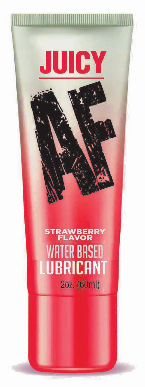 Juicy AF Strawberry Lubricant 60 ml Tube - Water Based Pleasure Flavoured Lube