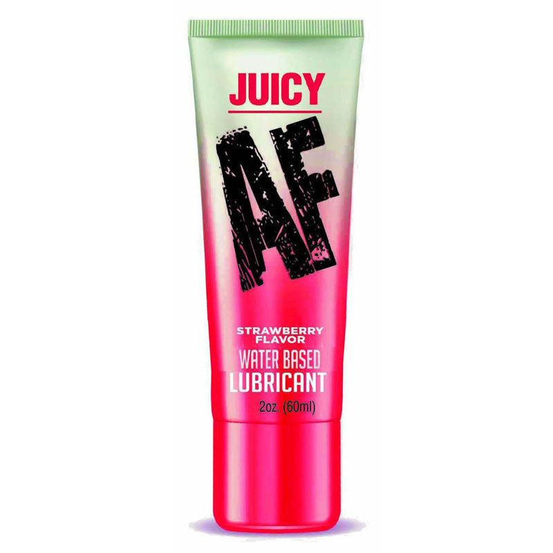 Juicy AF Strawberry Lubricant 60 ml Tube - Water Based Pleasure Flavoured Lube