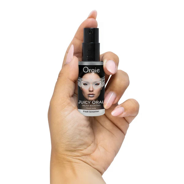 Orgie Juicy Oral Spray 15ml – Mint-Flavored Mouth Spray > Lube > Oral Gels & Sprays