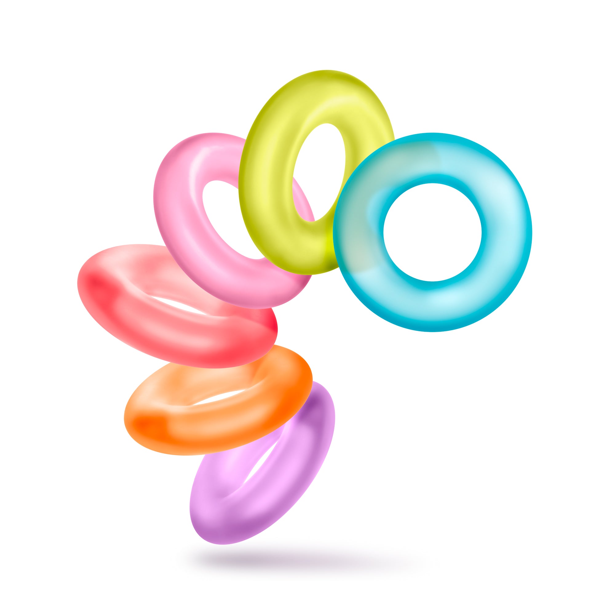 King of the Ring Coloured Cock Rings Set of 6 COCK RING Set