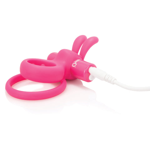 Charged Ohare – Rechargeable Double Cock Ring Rabbit Vibrator > Sex Toys > Couples Toys