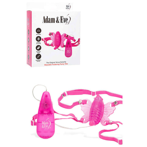 Adam & Eve Original Venus Butterfly – Powerful Vibrator Pink STIMULATORS