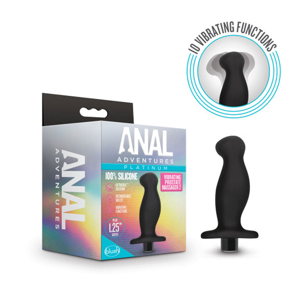 Anal Adventures Platinum Silicone Prostate Massager Toy > Anal Range > Prostate Plugs