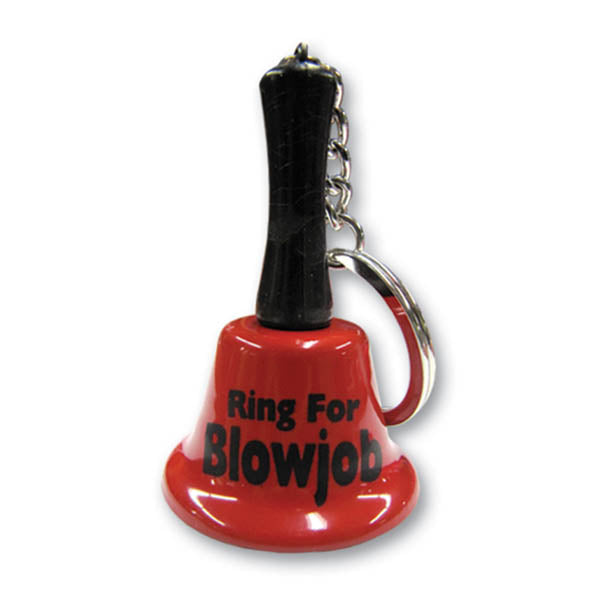 Ring For Blow Job - Novelty Mini Bell Keychain