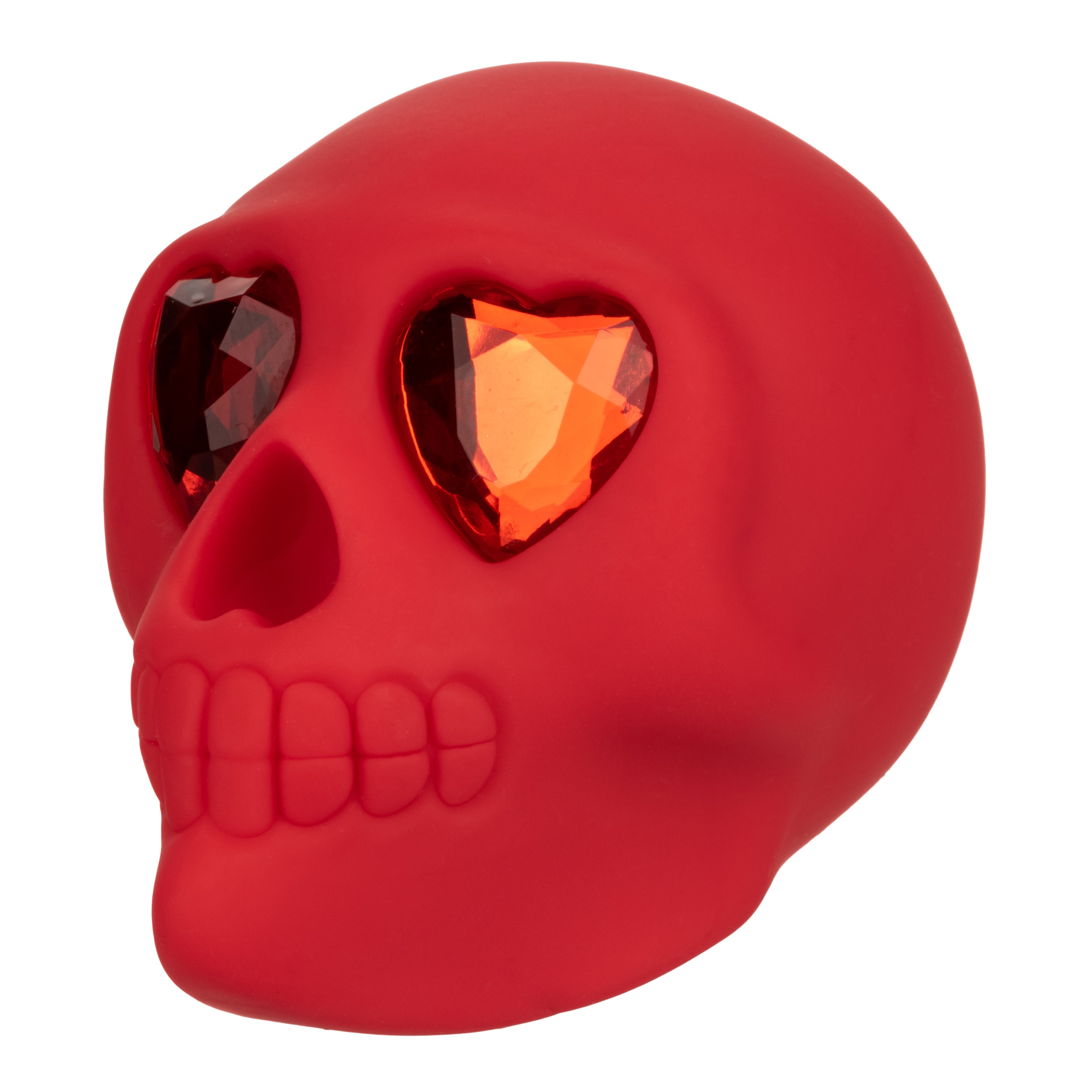 Naughty Bits Bone Head Handheld Massager Red Silicone with 10 Vibration Functions Waterproof Rechargeable > Vibrators > Standard Vibrators