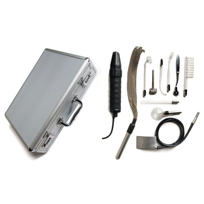 Kinklab Agent Noir Neon Wand Kit – ElectroErotic Sensation Set Electrosex Kit E-STIM TOYS