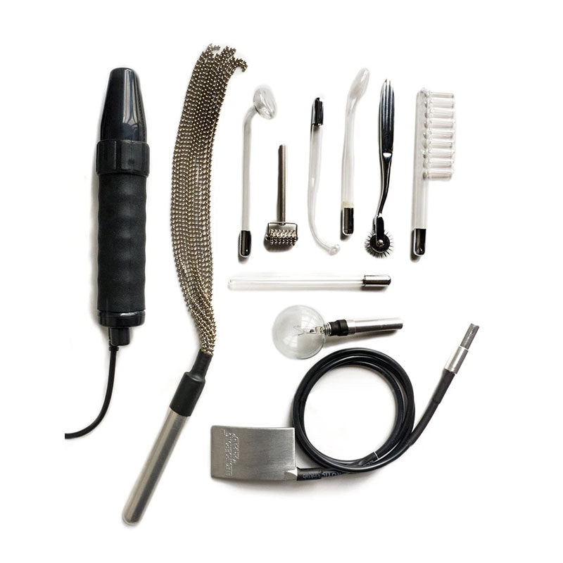 Kinklab Agent Noir Neon Wand Kit – ElectroErotic Sensation Set Electrosex Kit E-STIM TOYS