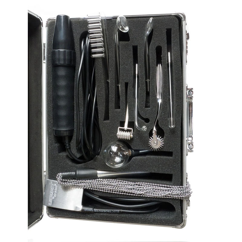 Kinklab Agent Noir Neon Wand Kit – ElectroErotic Sensation Set Electrosex Kit E-STIM TOYS