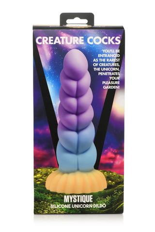 Creature Cocks Mystique Silicone Unicorn Dildo for Fantasy Fulfillment Multi Fantasy Dongs