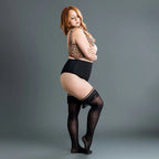 Kixies Keila Fringe Sheer Thigh Highs Size C > Clothes > Hosiery > Stockings