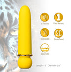 Maia JAGUAR - 10.1 cm Bullet Vibrator Yellow > Vibrators > Mini Vibrators