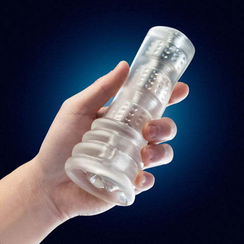 Rize - Luz - Glow in the Dark Self- Lubricating Stroker - Clear Strokers - Manual