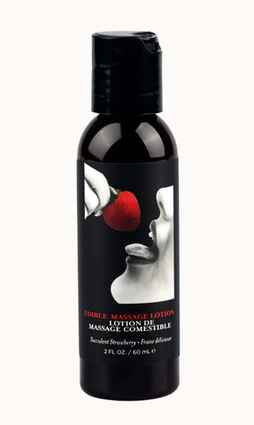 EB Edible Massage Lotion Strawberry 60 ml - Tasty and Nourishing Default Title Massage Oil