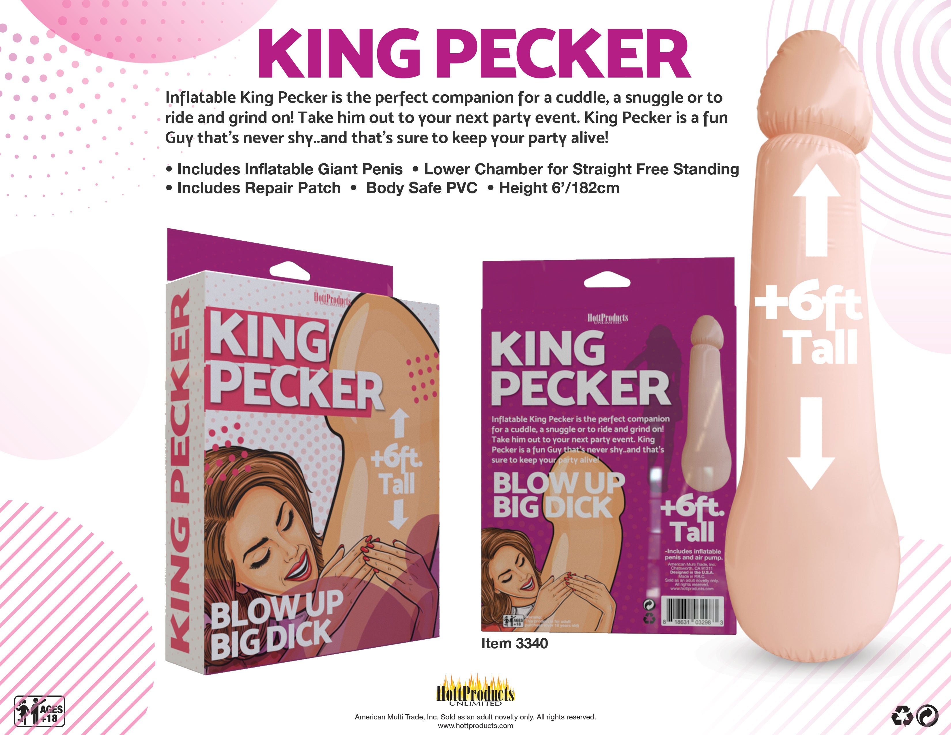 King Pecker Inflatable Doll – Giant Inflatable Secondary image