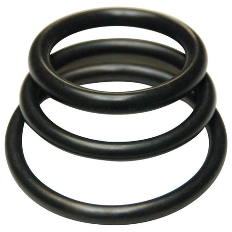 KinkLab Rubber Cock Rings Set of 3 Sizes Comfortable > Cock Ring > Sets