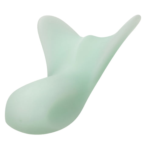 Pacifica Tahiti Full Coverage Massager in Mint Green with 10 Functions, Liquid Silicone, USB Rechargeable, Waterproof IPX7 Vibrators