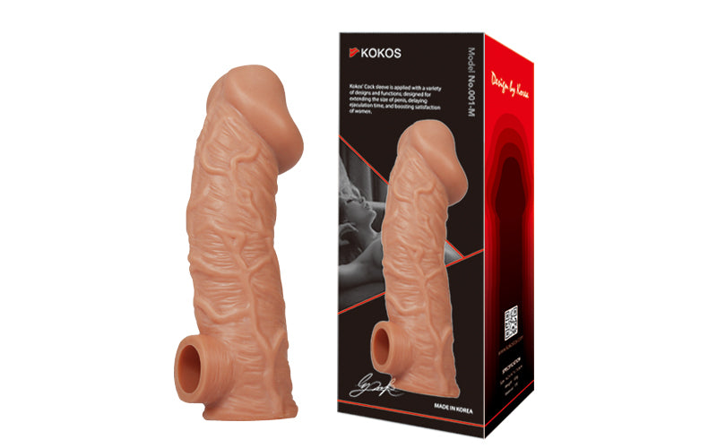 Kokos Cock Sleeve 001 - Penis Extension Sleeve Large Size 7" Inch Extra 1" Inch > Sex Toys For Men > Penis Sleeves