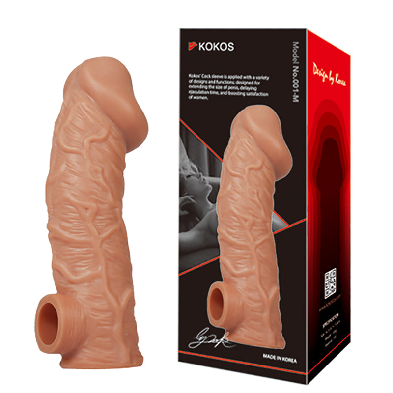 Kokos Cock Sleeve 001 - Penis Extension Sleeve Large Size 7" Inch Extra 1" Inch > Sex Toys For Men > Penis Sleeves Main image