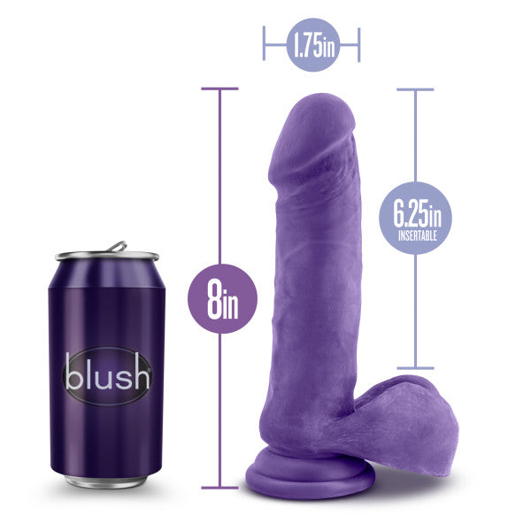 Au Naturel Bold Hero 8 Inch Dildo Purple > Dildos > Realistic Dildos