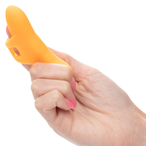 Neon Vibes The Pleasure Vibe (Orange) – Rechargeable Ergonomic Finger Vibrator with 10 Functions > Vibrators > Finger Vibrators