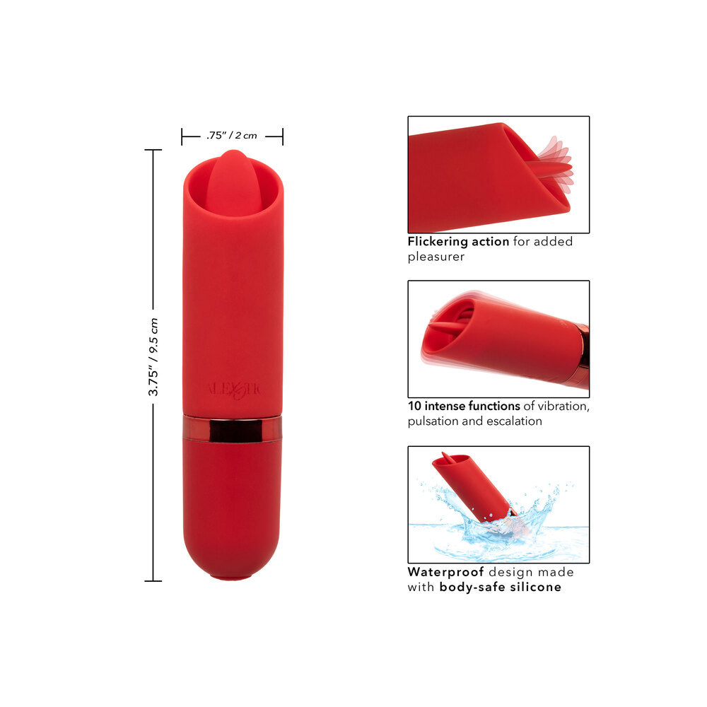 Kyst Flicker Mini (Pink) – Waterproof Mini Massager with Flickering Tongue Tip and 10 Vibration Functions > Vibrators > Finger Vibrators