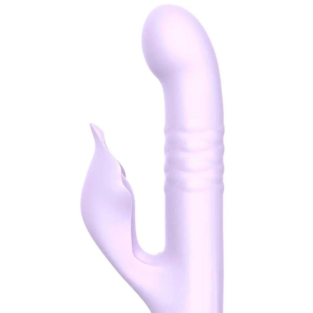 Adam & Eve Eves Throbber (Lilac) – USB Rechargeable Pulsating Rabbit Vibrator 25.4 cm VIBRATORS-RABBIT