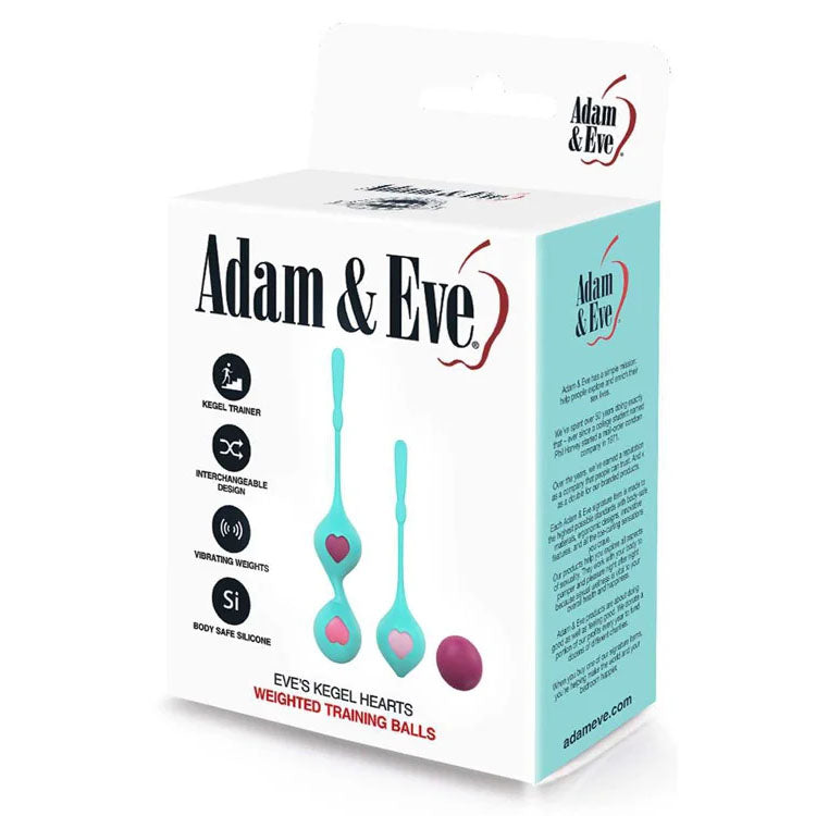 Adam & Eve Eves Kegel Hearts – Weighted Kegel Balls > Sex Toys For Ladies > Kegel Exercise