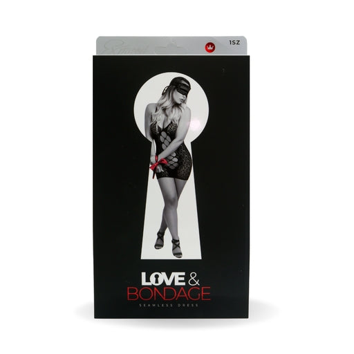 Bondage Set Dress Black One Size Sultry Satin Fabric Magic Silk Love and Bondage Collection > Clothes > Dresses and Chemises