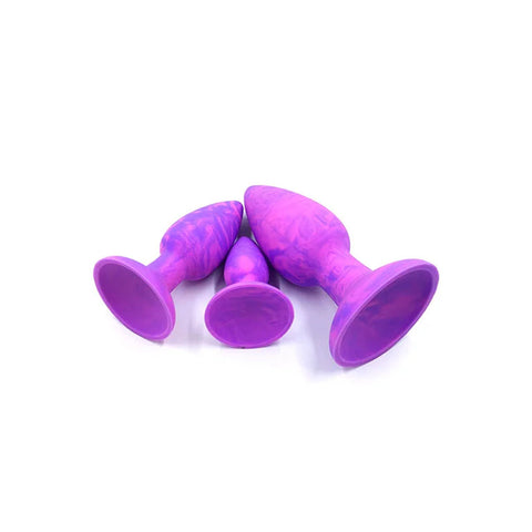 Adam & Eve Colour Swirl (Pink) Anal Plug Set – 3 Sizes Butt Plugs > Anal Range > Butt Plug Kits