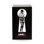 Magic Silk Love & Bondage Set - Black Bondage Set Panty & Garter Size S/M or L/XL or Queen