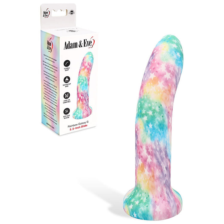 Adam & Eve Rainbow Galaxy G – 14 cm Dildo Coloured > Dildos > Realistic Dildos Main image