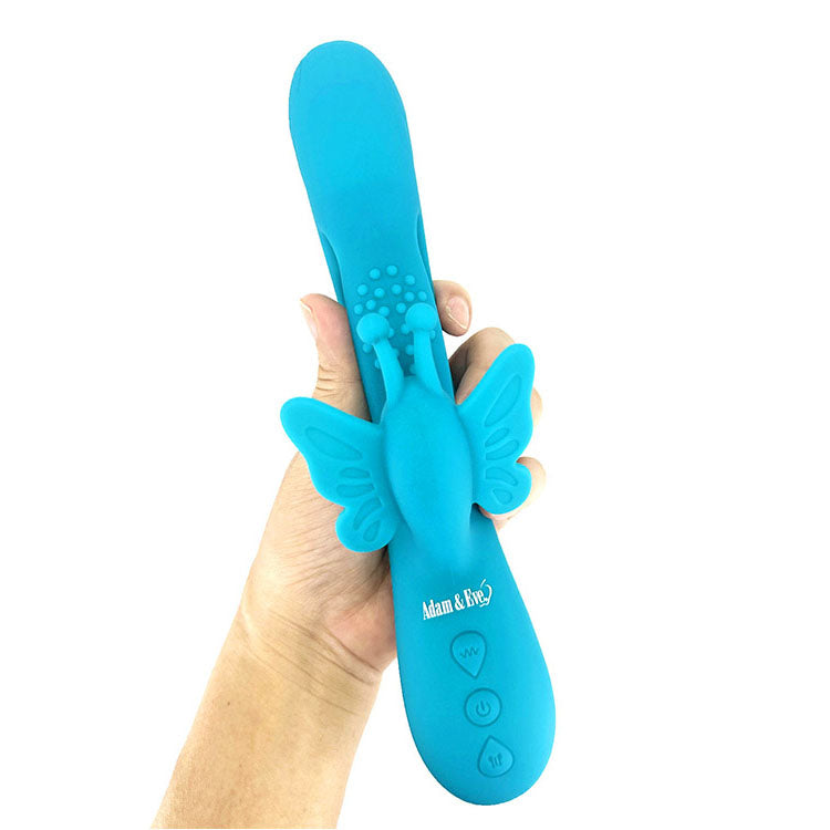 Adam & Eve Butterfly Embrace – Kegelflex Rechargeable Rabbit Vibrator Secondary image