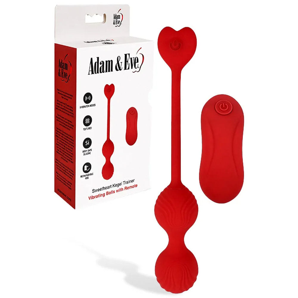 Adam & Eve Sweetheart (Pink) – Rechargeable Remote-Controlled Kegel Trainer Balls Red > Sex Toys For Ladies > Kegel Exercise