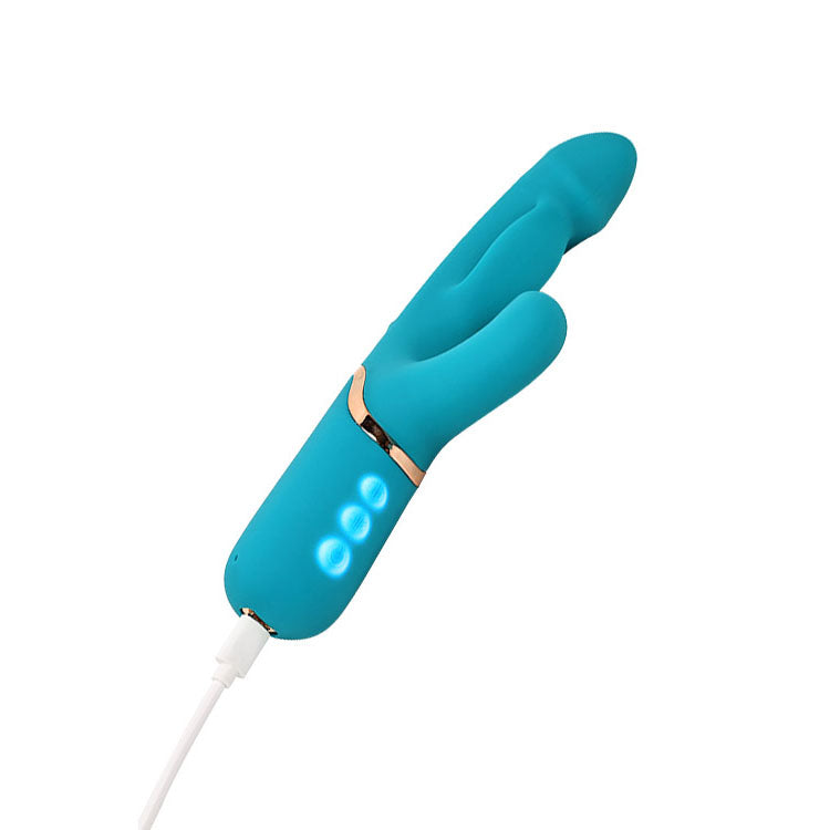 Adam & Eve Sirens Embrace (Teal) – USB Rechargeable Inflatable Rabbit Vibrator > Vibrators > Ladies > Rabbit Multi
