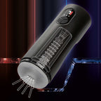 Bionic Sucking and Vibrating Masturbator Black with 4 Suction Levels and 7 Vibration Modes Black > Sex Toys For Men > Masturbators Premium
