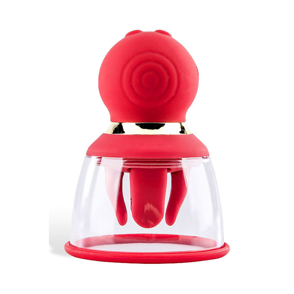 Adam & Eve Squeeze-N-Please Rechargeable Vaginal Pump With Fingers Red > Pumps > Female Pumps