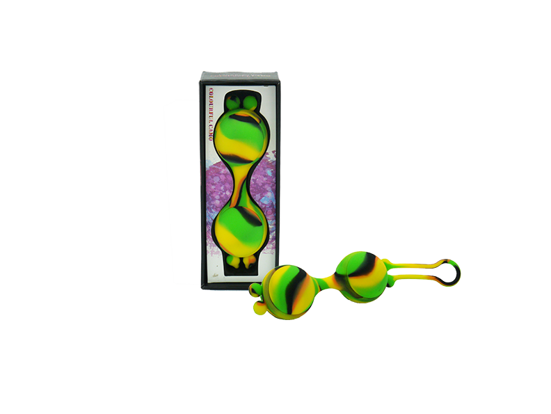 Colourful Camo Lana Kegel Ball Yellow with Soft Silicone Body Safe Material Default Title > Sex Toys For Ladies > Kegel Exercise