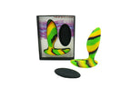 Colourful Camo Idyllic Butt Plug with Remote