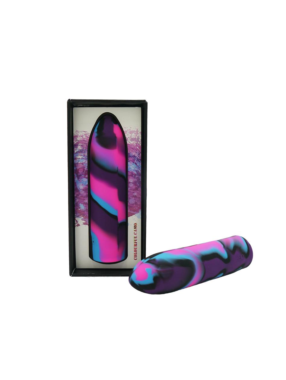 Colourful Camo Tracer Bullet Vibrator Yellow Compact Size > Vibrators > Mini Vibrators