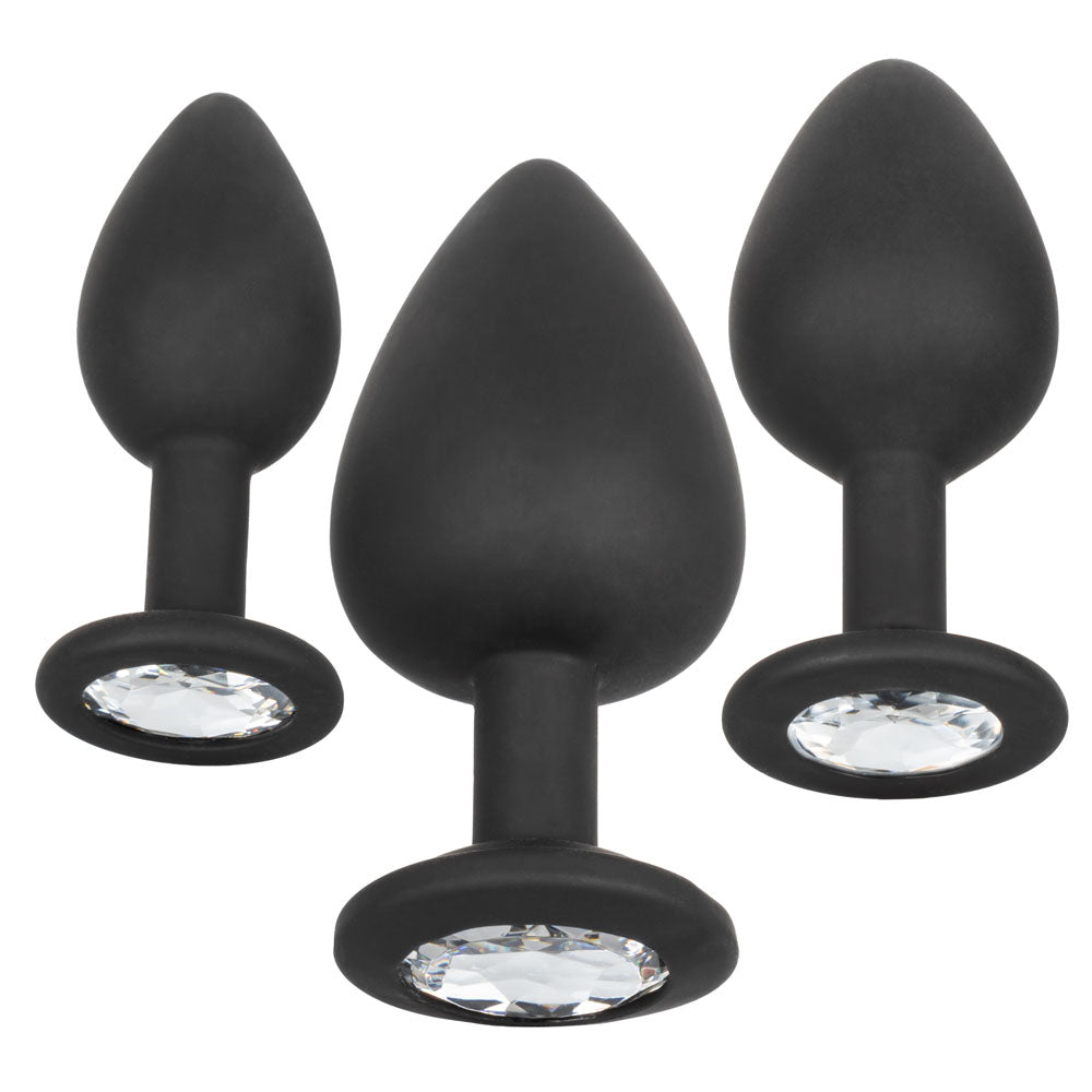 Silicone Gem Anal Kit – Set of 3 Graduated Anal Plugs > Anal Range > Butt Plug Kits Main image