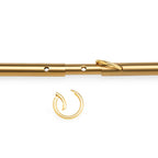 Lux Fetish Solid Gold Expandable Spreader Bar Set With Detachable Cuffs – Bondage Set > Bondage Gear > Restraints