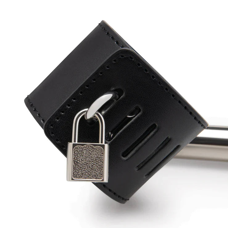 Lux Fetish Spreader Bar With Lockable Padded Cuffs – Bondage Restraint Secondary image